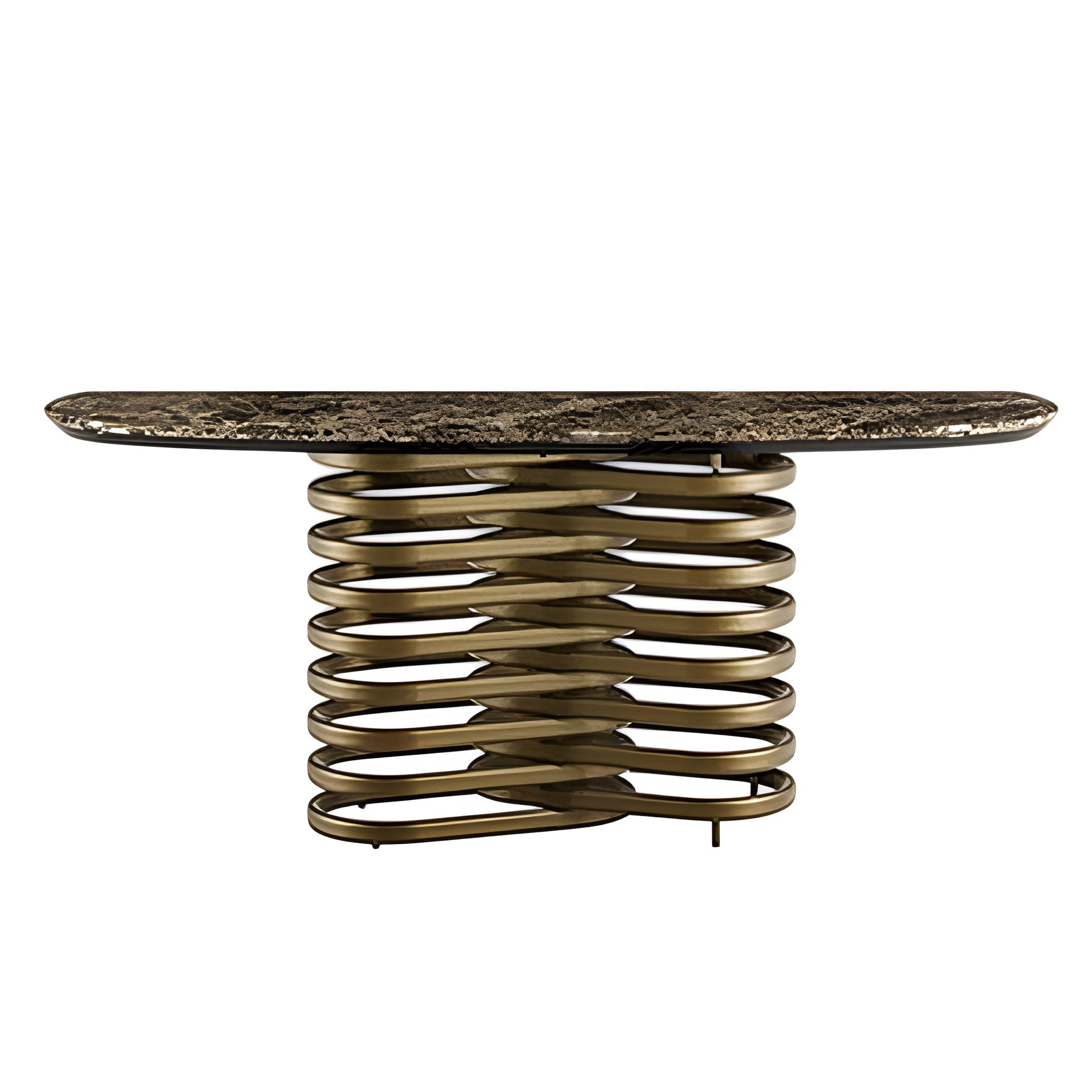Rotolo Console Table: Marble Top