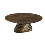 Rotolo Low Coffee Table: Marble Top