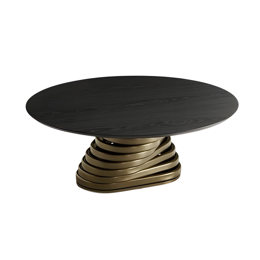 Rotolo Low Coffee Table: Wooden Top
