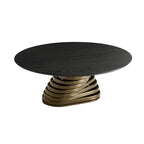 Rotolo Low Coffee Table: Wooden Top