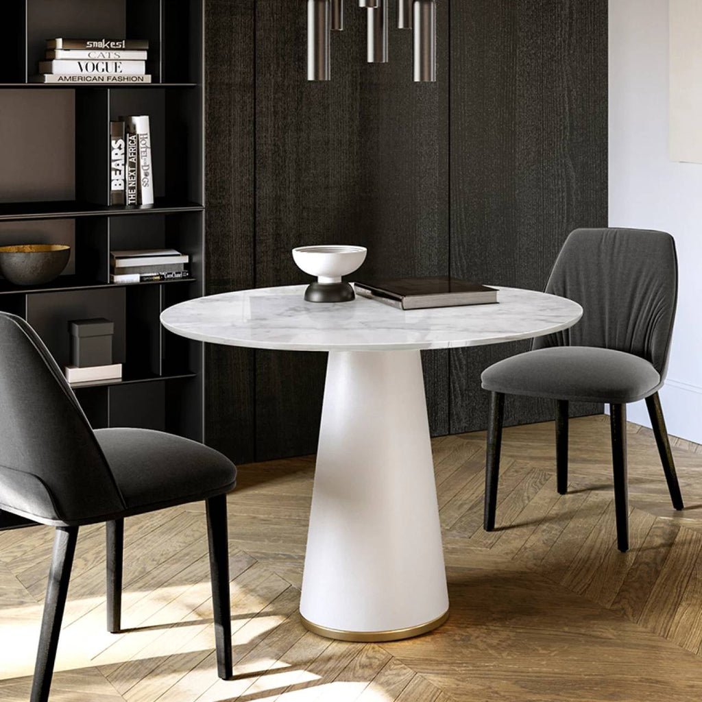 Ted Bistro Table: Marble Top