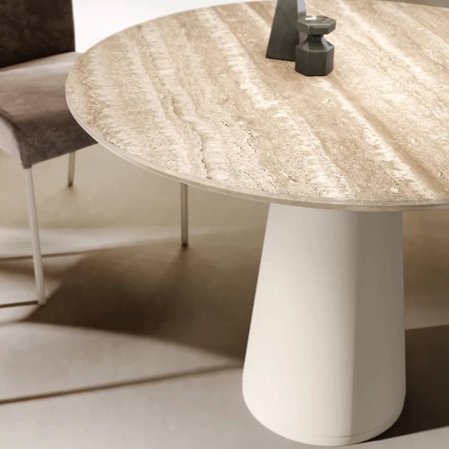 Ted Bistro Table: Marble Top