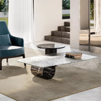 Tor Low Coffee Table: Glass Top