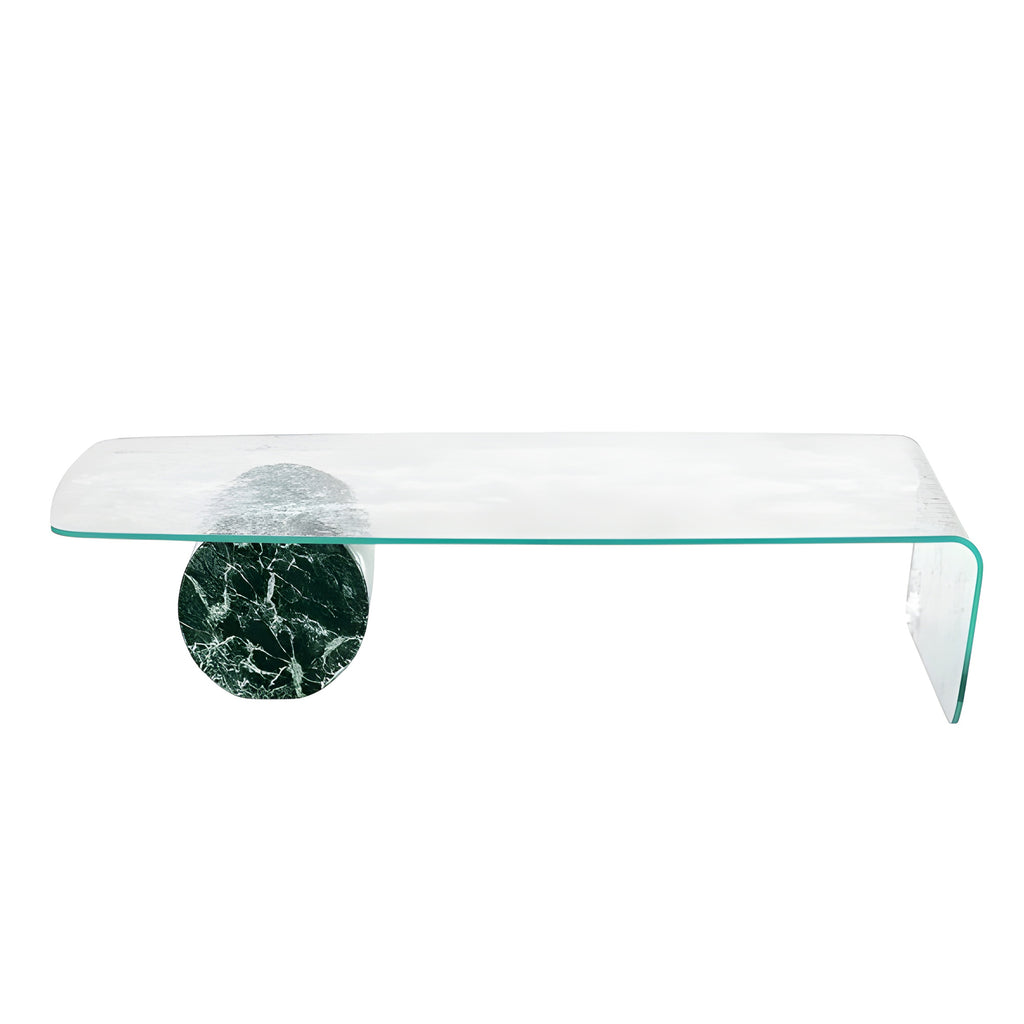 Tor Low Coffee Table: Glass Top