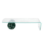 Tor Low Coffee Table: Glass Top