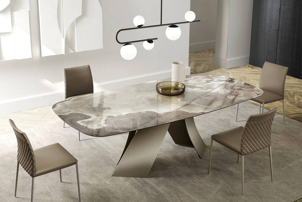 Twist Dining Table: Ceramic Top