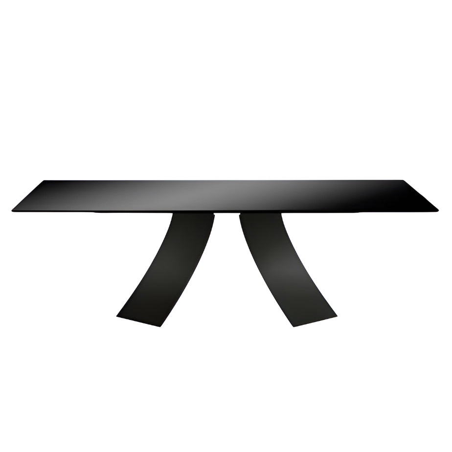Twist Dining Table: Glass Top
