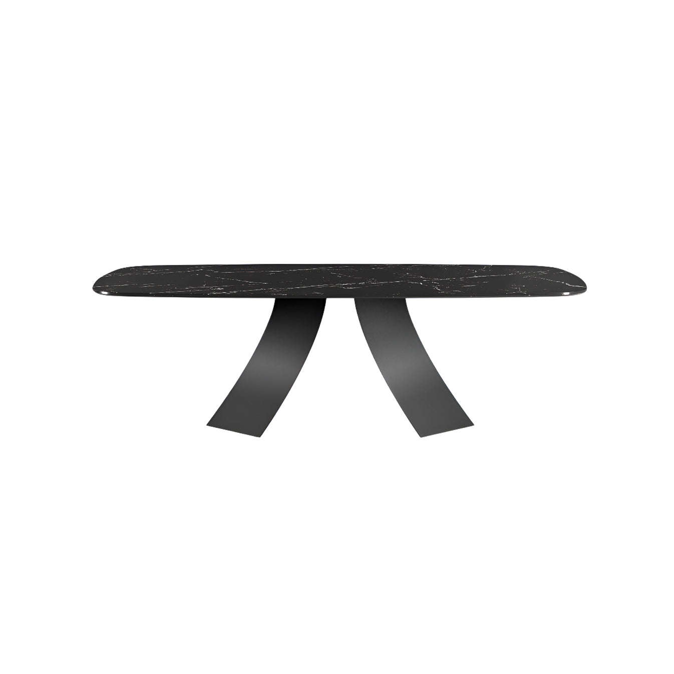 Twist Dining Table: Marble Top