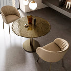 Vulcano Dining Armchair: 4 Metal Legs