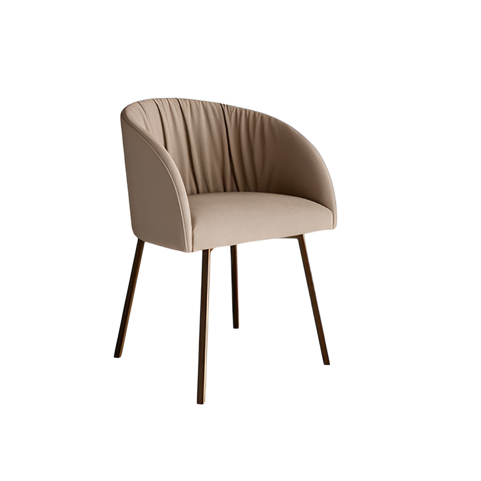 Vulcano Dining Armchair: 4 Metal Legs