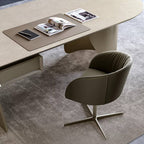 Vulcano Swivel Armchair: 4 Ways Base