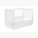 Babyletto Harlow acrylic 3-in-1 convertible crib with toddler bed conversion kit