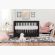 Babyletto Harlow acrylic 3-in-1 convertible crib with toddler bed conversion kit