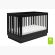 Babyletto Harlow acrylic 3-in-1 convertible crib with toddler bed conversion kit