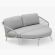 Couture Jardin Cuddle Sofa with Sofa Ottoman
