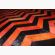 Chevron Hair on Hide Area Rug in Black and Orange www.wassersfurniture.com