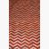Chevron Hair on Hide Area Rug in Orange and White www.wassersfurniture.com