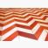 Chevron Hair on Hide Area Rug in Orange and White www.wassersfurniture.com