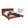 KAC - Aspen - Upholstered Platform Bed - Genuine Leather - IN STOCK 