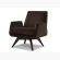 American Leather Marshall Swivel Chair - Cobblestone Leather