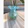 Murano Art Glass Vase with Undulating Petal Top 