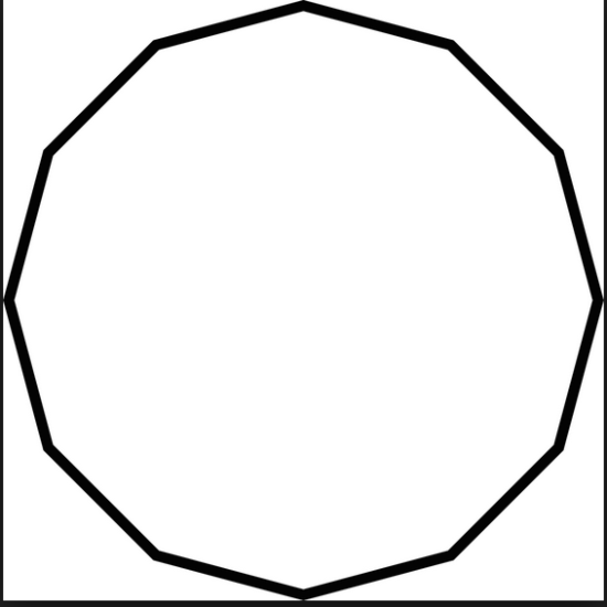 Glass Table Top 54" Dodecagon QUICKSHIP