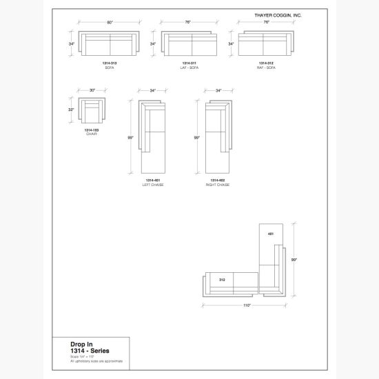 Thayer Coggin - Drop In - Sectional 