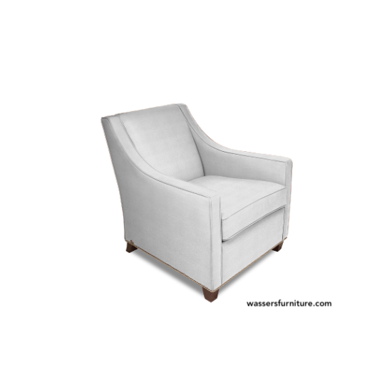 American Leather Bella Swivel Chair White Leather - SHOWROOM SAMPLE SALE