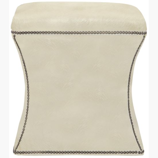 Bernhardt Interiors Roscoe Hair on Hyde Ottoman N9000L