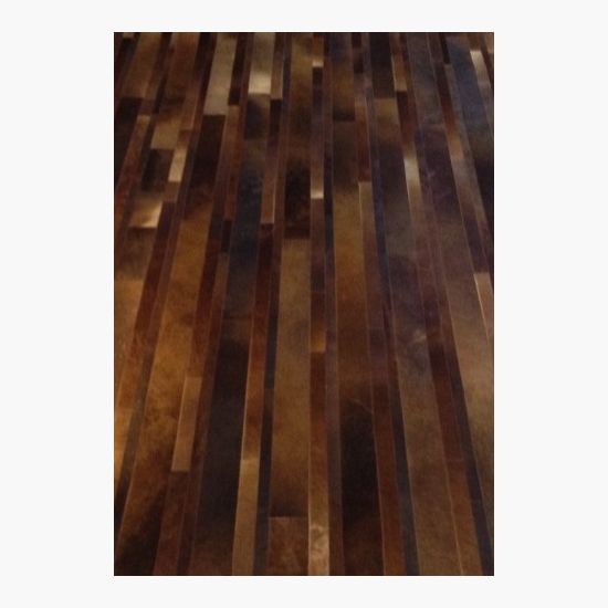 Brick Collection Hair on Hide Area Rug in Brown www.wassersfurniture.com