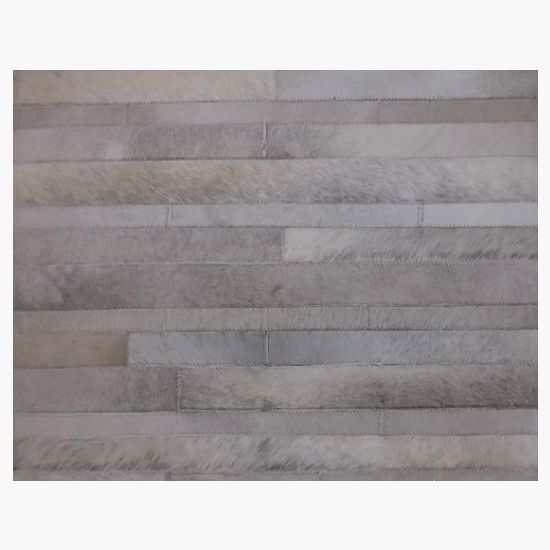 Brick Collection Hair on Hide Area Rug in Light Grey www.wassersfurniture.com