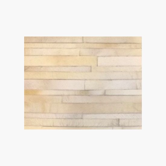 Brick Collection Hair on Hide Area Rug in Off-White www.wassersfurniture.com
