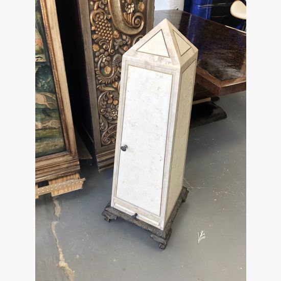 Gisa Obelesk Storage Cabinet Tessellate Stone 