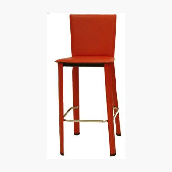 KAC Riviera Counter Stool Red Eco Pelle Leather
