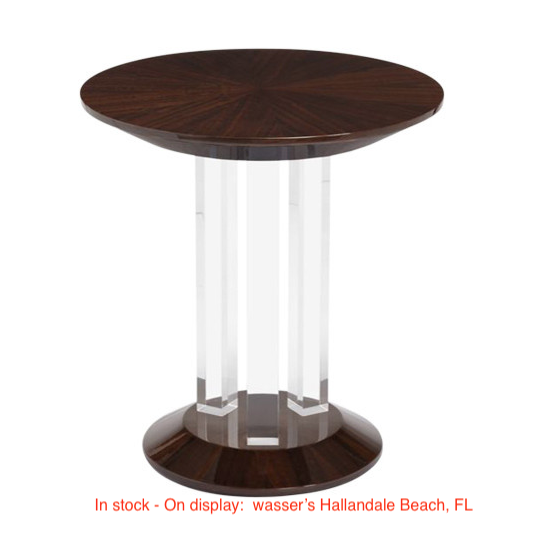 KAC - Accent Table - Kara - Figured Eucalyptus - Same Day Pickup - Next Day Quickship