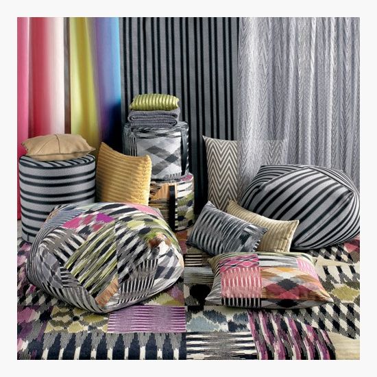 MISSONI HOME DIAMANTE POUF 24x16 - Free Pickup / Free Shipping