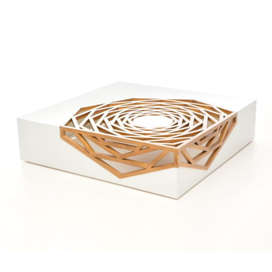 Oggetti Hanako Cocktail Table - WHITE - FREE SAME DAY PICKUP** - FREE NEXT DAY QUICKSHIP - NO TAX*