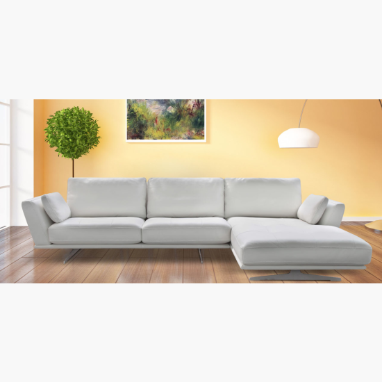 Leather 2 Pc Sectional In stock and on display at Wasser's