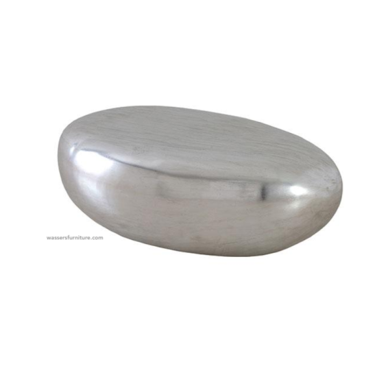 Phillips Collection River Stone Cocktail Liquid Silver 