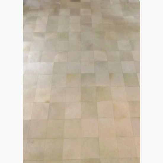 Hair on Hide Area Rug Square Collection Off-White  - www.wassersfurniture.com